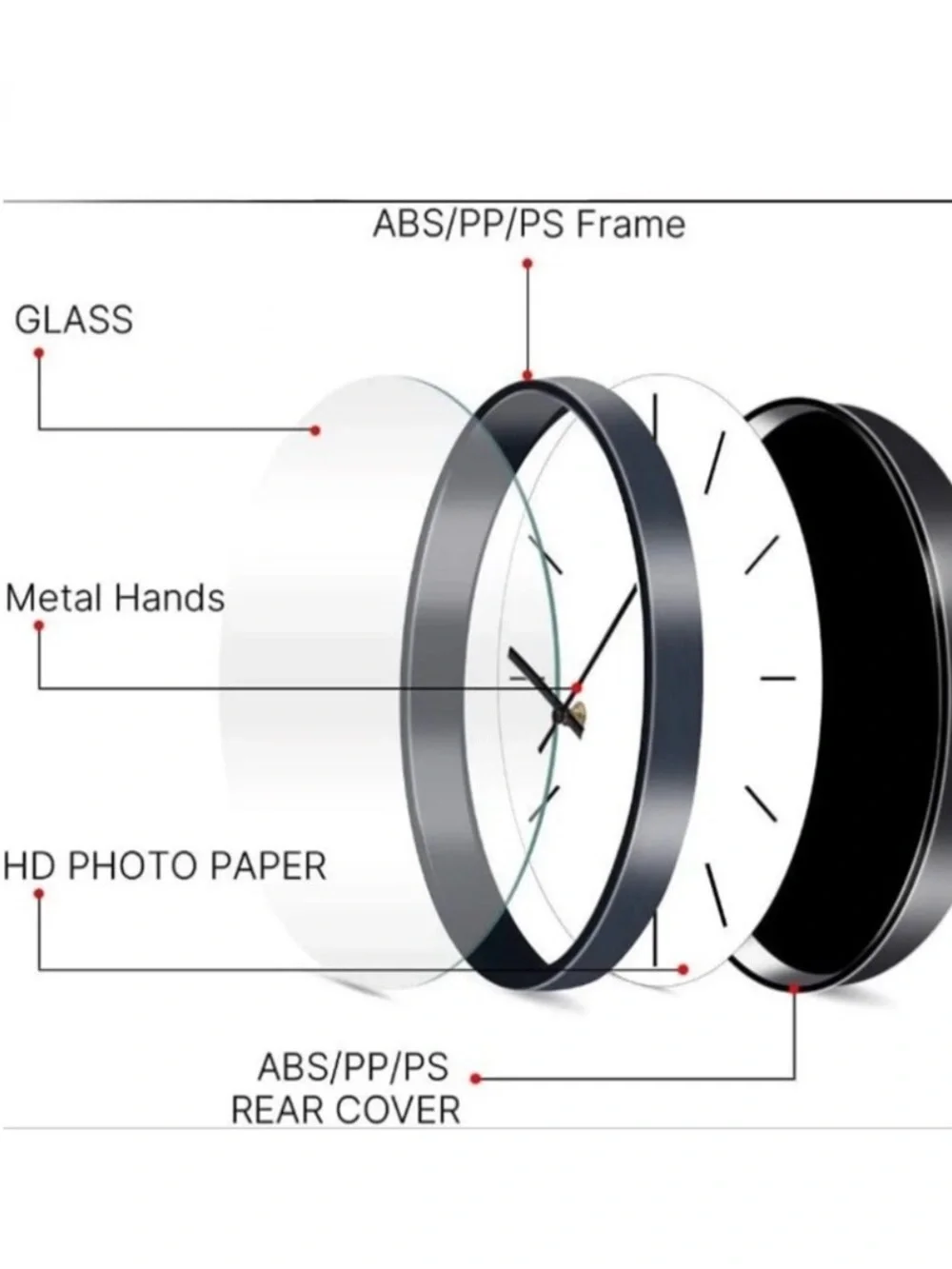 Bourbon Whiskey Black Wall Clock - Branded Home Wall Decor